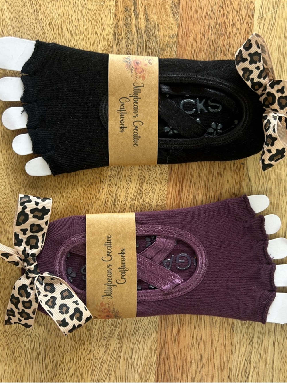 Toes less Pilates yoga socks